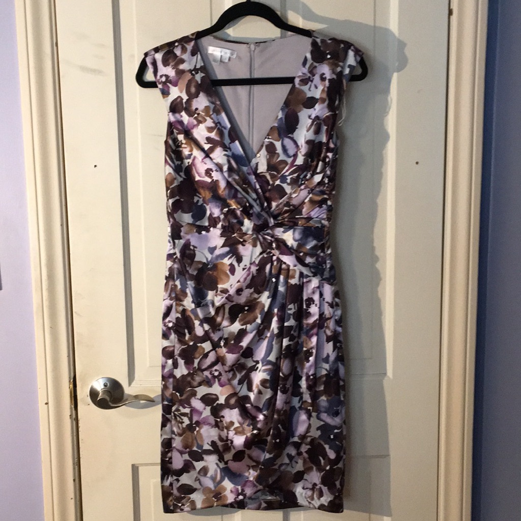 London Times Floral, Silky Dress